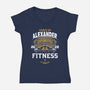 Warrior Jar Fitness-womens v-neck tee-Logozaste