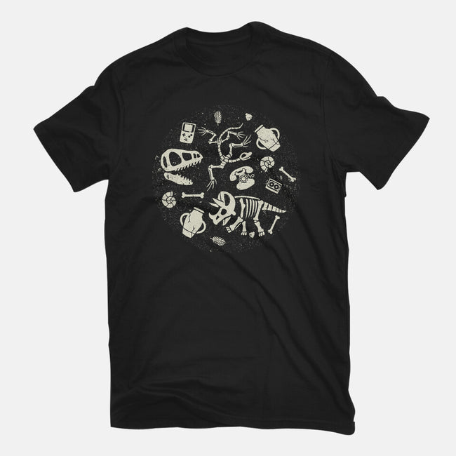 Dinosaur Fossils-youth basic tee-tobefonseca