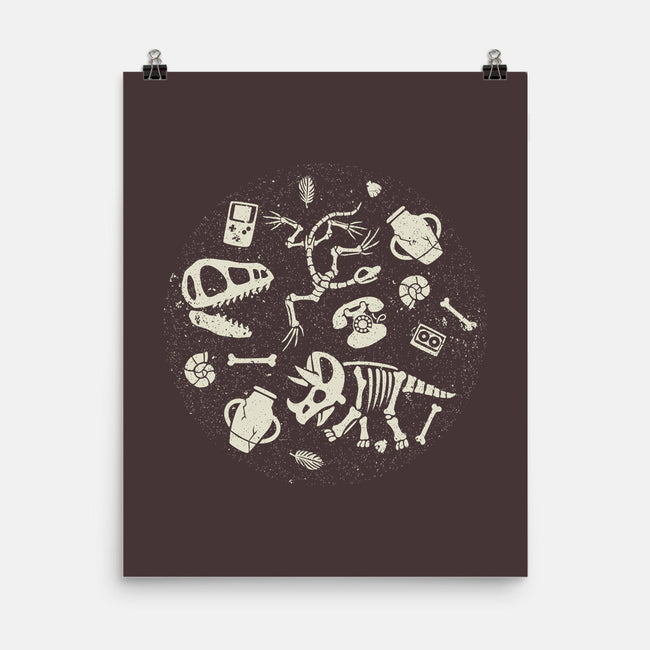 Dinosaur Fossils-none matte poster-tobefonseca