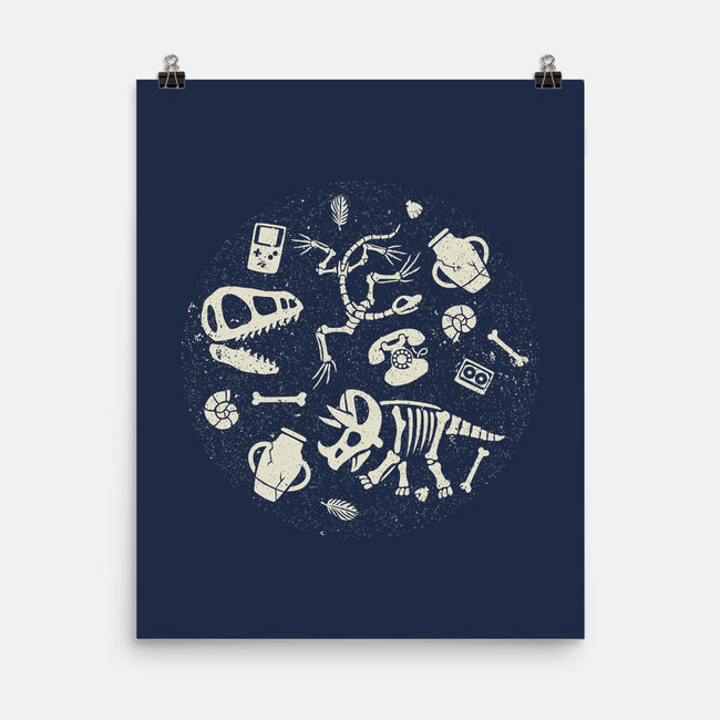 Dinosaur Fossils-none matte poster-tobefonseca