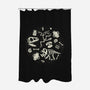 Dinosaur Fossils-none polyester shower curtain-tobefonseca