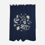 Dinosaur Fossils-none polyester shower curtain-tobefonseca