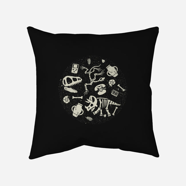 Dinosaur Fossils-none removable cover w insert throw pillow-tobefonseca
