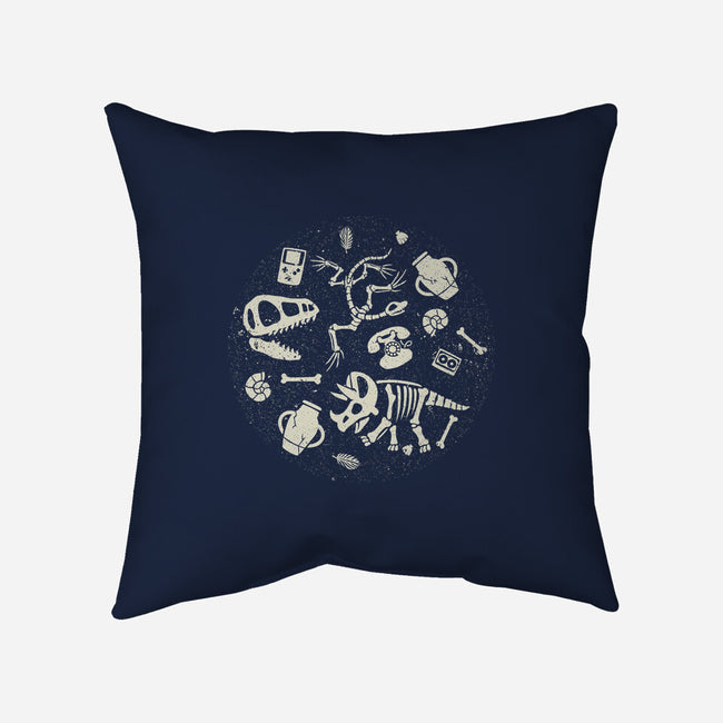 Dinosaur Fossils-none removable cover w insert throw pillow-tobefonseca