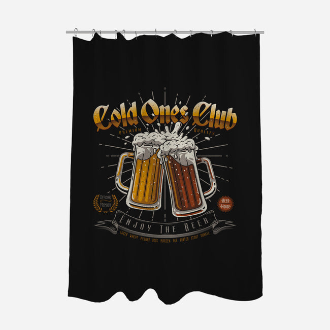 Cold Ones Club-none polyester shower curtain-Getsousa!