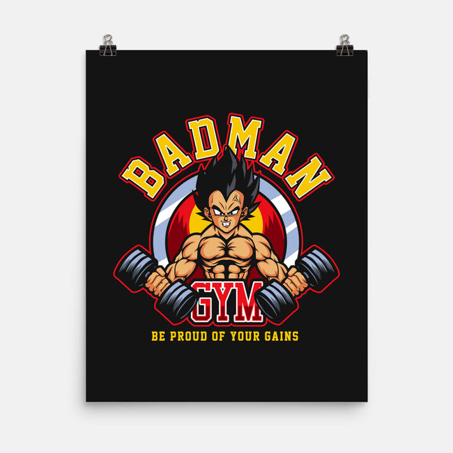 Badman Gym-none matte poster-CoD Designs