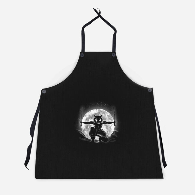 Moonlight Boar-unisex kitchen apron-fanfreak1
