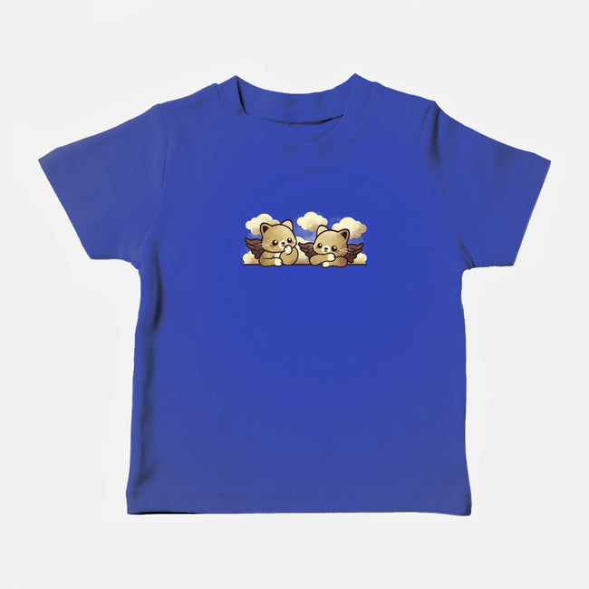 Raffaello's Cat Angels-baby basic tee-NemiMakeit