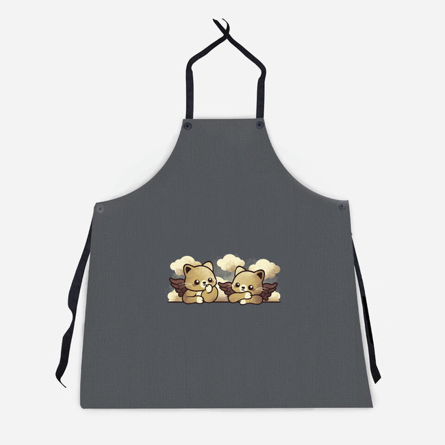 Raffaello's Cat Angels-unisex kitchen apron-NemiMakeit