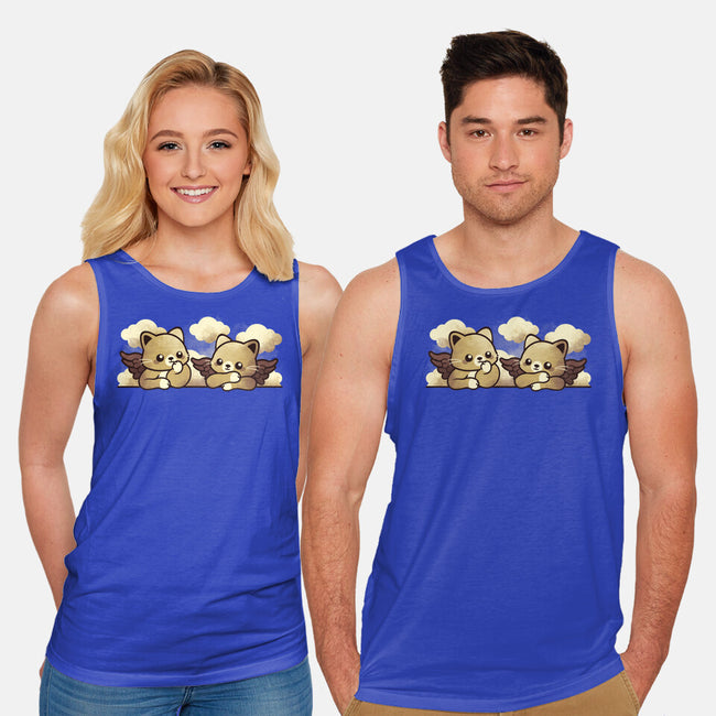 Raffaello's Cat Angels-unisex basic tank-NemiMakeit