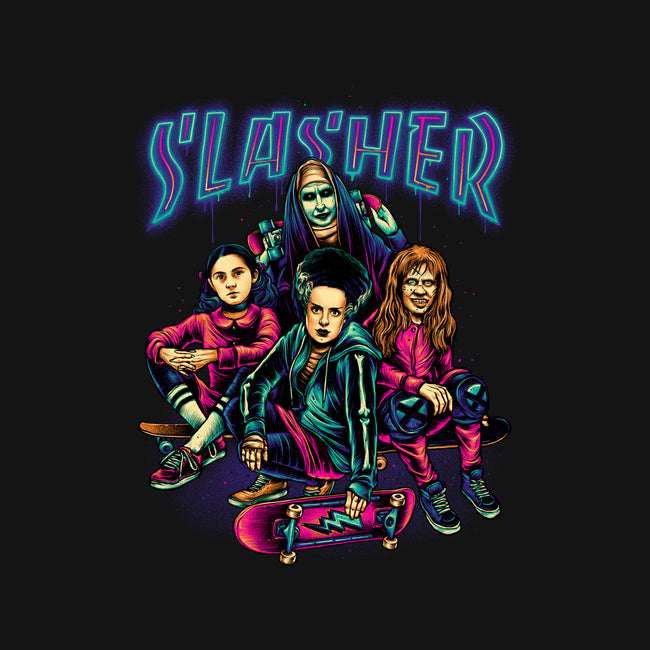 Slasher Girls-none stretched canvas-glitchygorilla