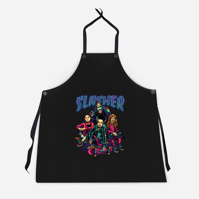Slasher Girls-unisex kitchen apron-glitchygorilla