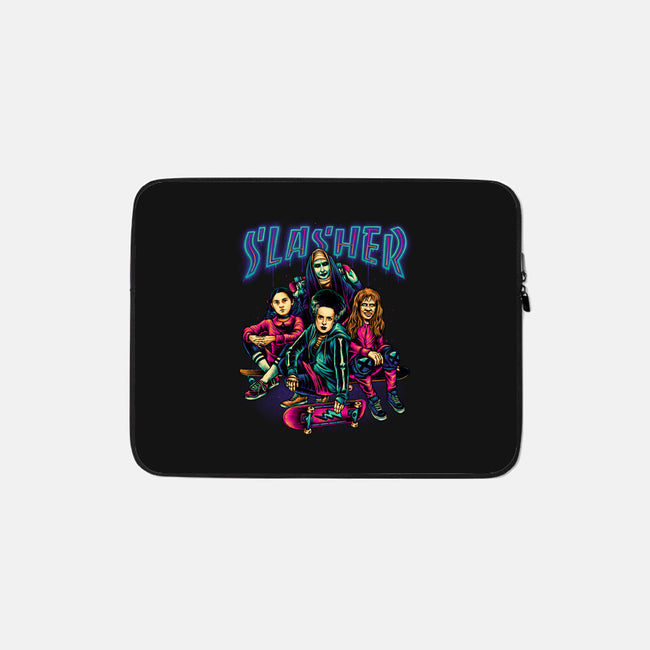 Slasher Girls-none zippered laptop sleeve-glitchygorilla