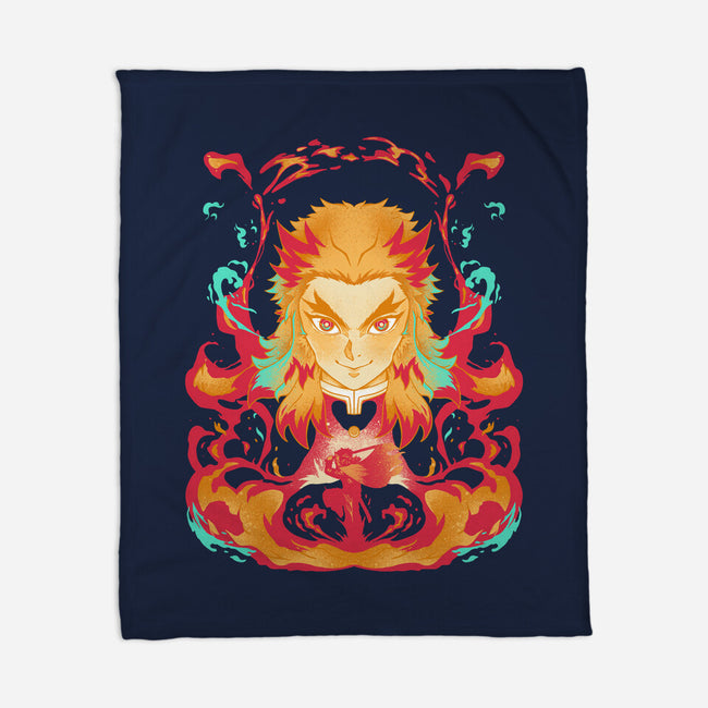 Heart Of Fire-none fleece blanket-RamenBoy