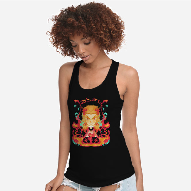 Heart Of Fire-womens racerback tank-RamenBoy