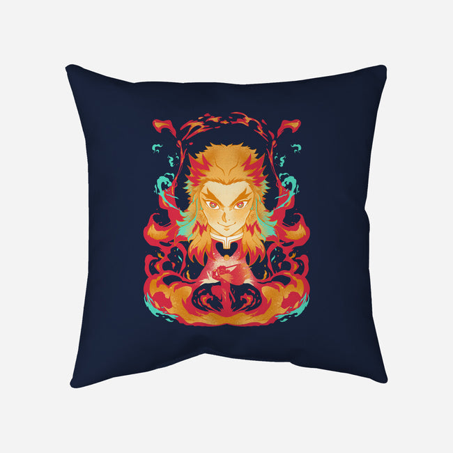 Heart Of Fire-none removable cover w insert throw pillow-RamenBoy