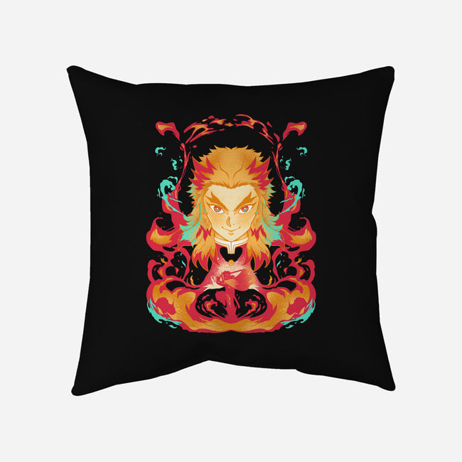 Heart Of Fire-none removable cover throw pillow-RamenBoy