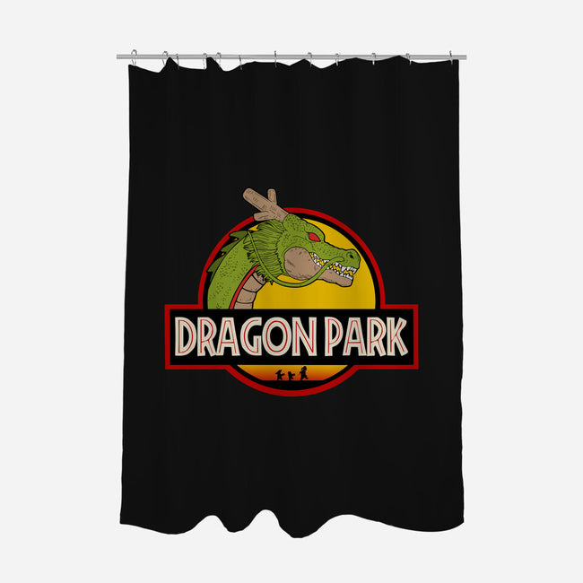 Dragon Park-none polyester shower curtain-Melonseta