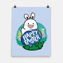 Happy Easter Bunny-none matte poster-krisren28