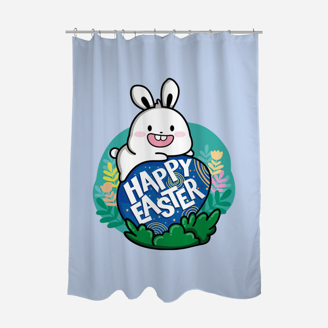 Happy Easter Bunny-none polyester shower curtain-krisren28