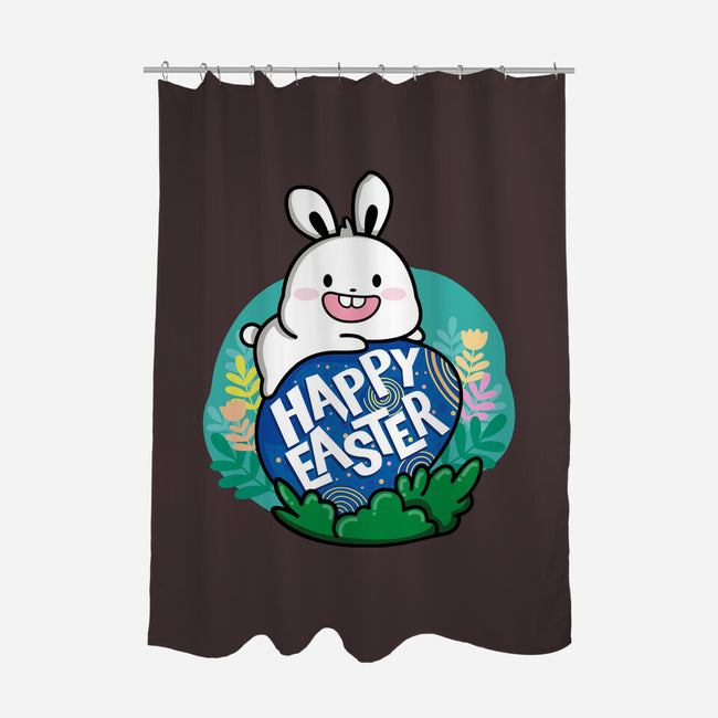 Happy Easter Bunny-none polyester shower curtain-krisren28
