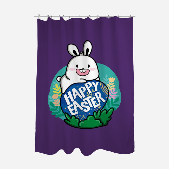 Happy Easter Bunny-none polyester shower curtain-krisren28