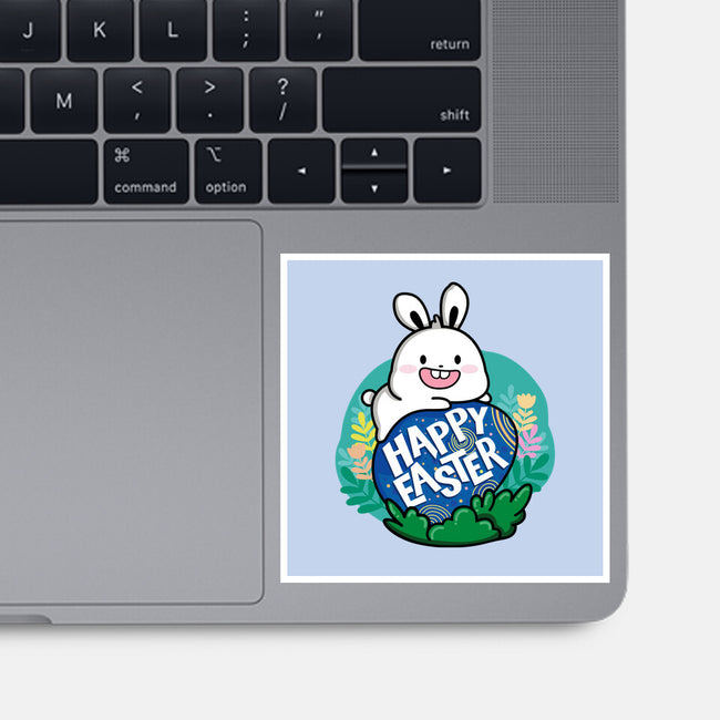 Happy Easter Bunny-none glossy sticker-krisren28