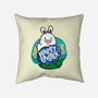 Happy Easter Bunny-none removable cover w insert throw pillow-krisren28