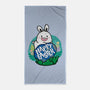 Happy Easter Bunny-none beach towel-krisren28