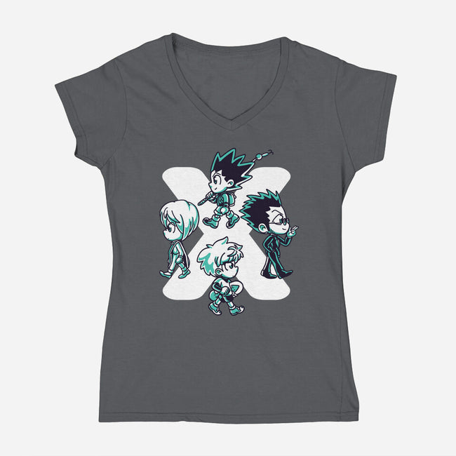 Hunter Squad-womens v-neck tee-estudiofitas