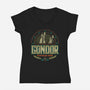 The Drink Of Power-womens v-neck tee-retrodivision