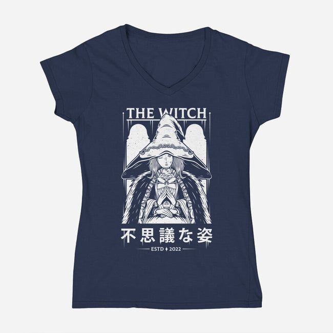 The Witch-womens v-neck tee-Alundrart