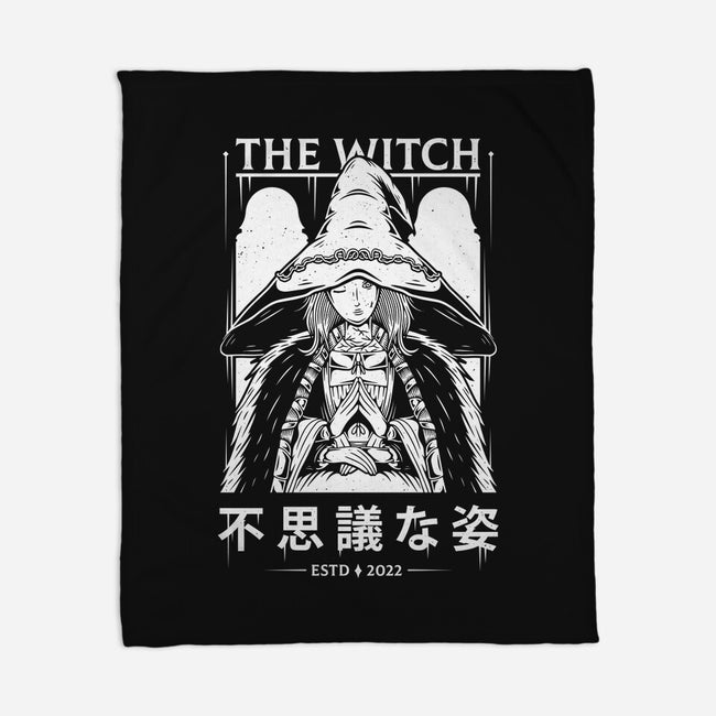The Witch-none fleece blanket-Alundrart