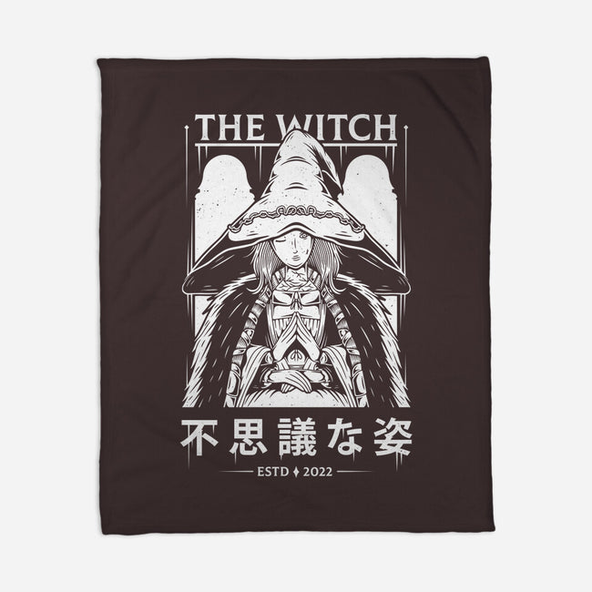 The Witch-none fleece blanket-Alundrart