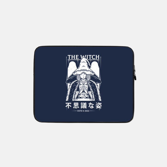 The Witch-none zippered laptop sleeve-Alundrart