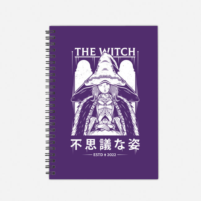 The Witch-none dot grid notebook-Alundrart