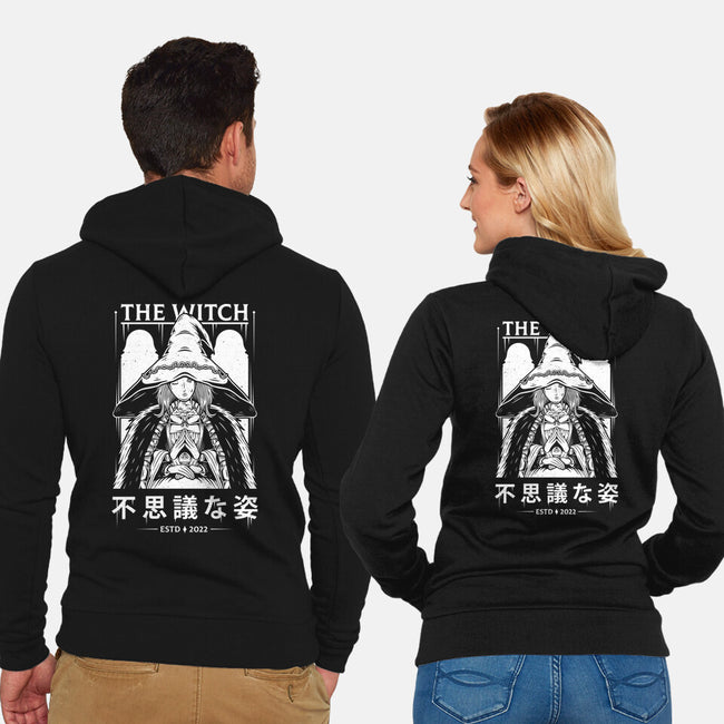 The Witch-unisex zip-up sweatshirt-Alundrart