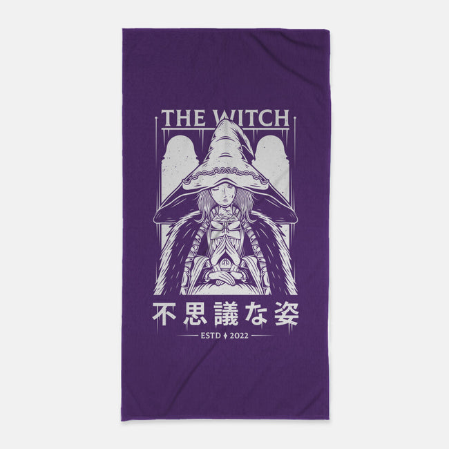 The Witch-none beach towel-Alundrart
