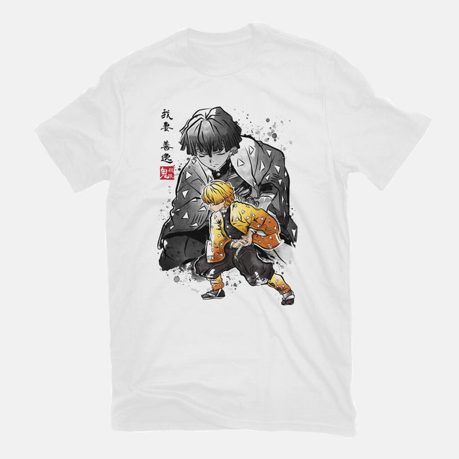 Slayer Zenitsu-unisex basic tee-DrMonekers