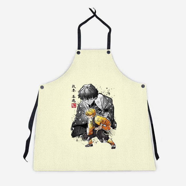 Slayer Zenitsu-unisex kitchen apron-DrMonekers