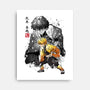 Slayer Zenitsu-none stretched canvas-DrMonekers