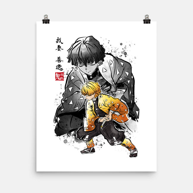 Slayer Zenitsu-none matte poster-DrMonekers