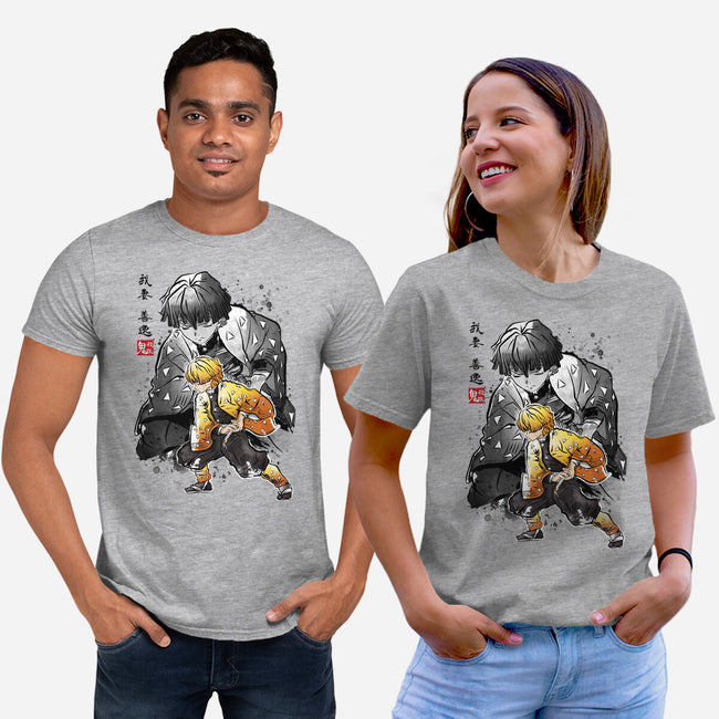 Slayer Zenitsu-unisex basic tee-DrMonekers