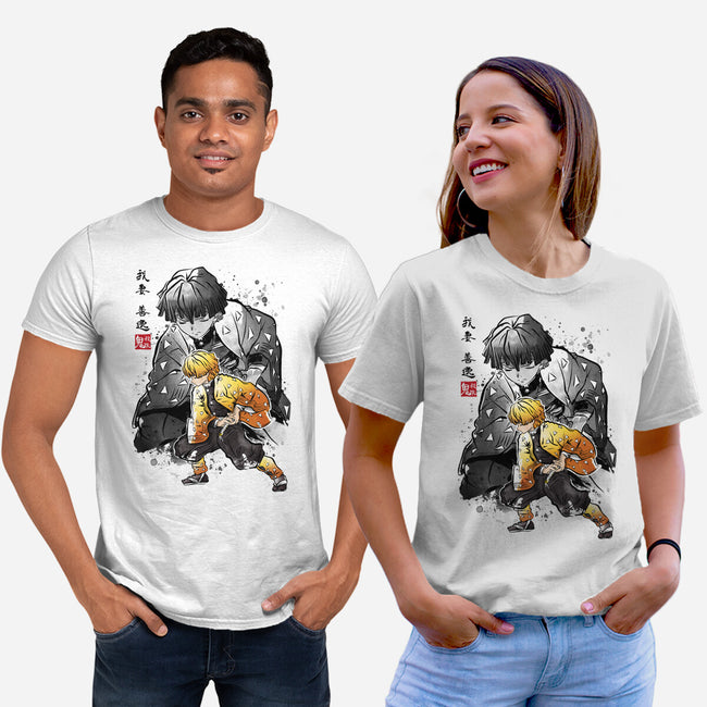 Slayer Zenitsu-unisex basic tee-DrMonekers