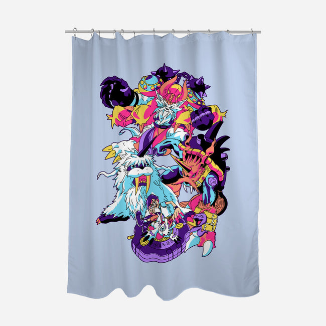 Reliability-none polyester shower curtain-Jelly89