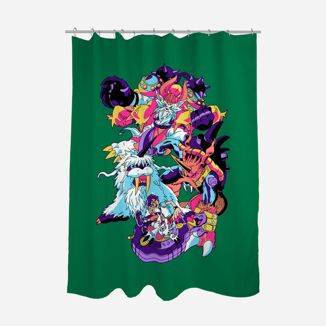 Reliability-none polyester shower curtain-Jelly89