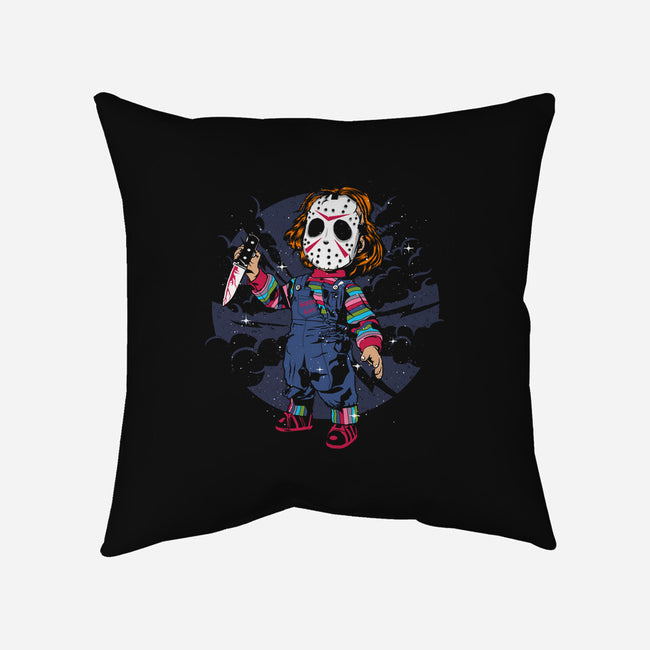 Retro Chucky-none removable cover throw pillow-ElMattew