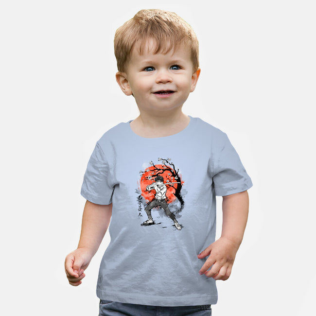 Okkotsu At Sakura Tree-baby basic tee-IKILO