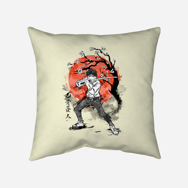 Okkotsu At Sakura Tree-none removable cover throw pillow-IKILO