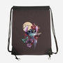 Moonlight Experiment-none drawstring bag-fanfabio